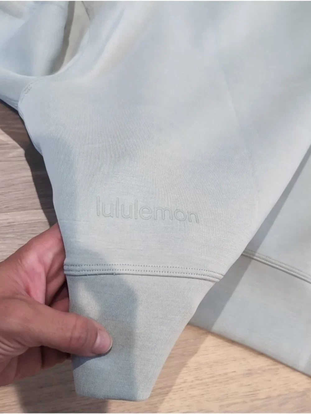Lululemon Softstreme Crewneck Sweatshirt Silver Blue Size 6
